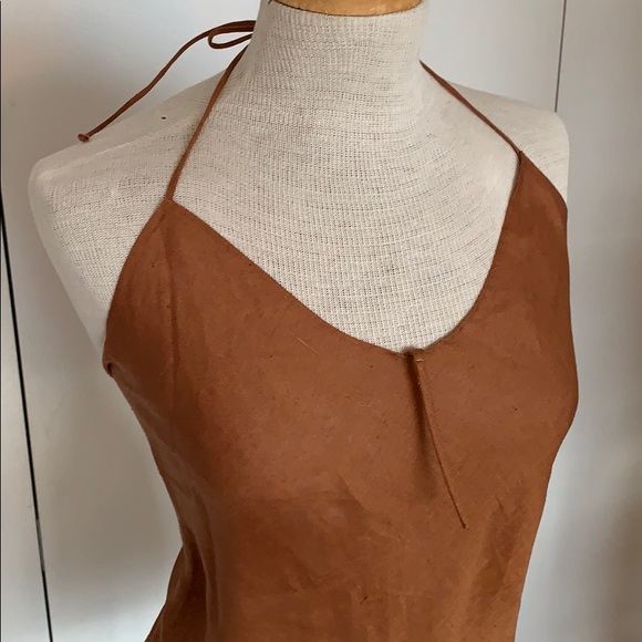 Serge & Réal Vintage linen halter tank - Picture 2 of 6